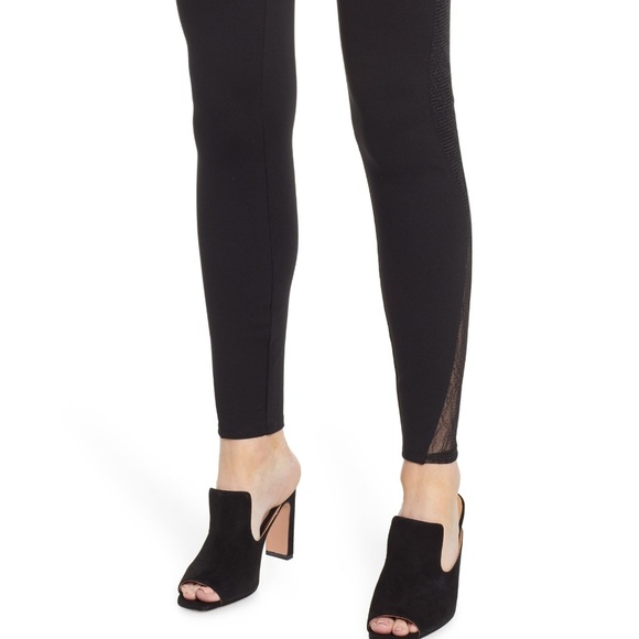 Lysse Eclipse High Waist Lace Panel Leggings NEW - Picture 2 of 5